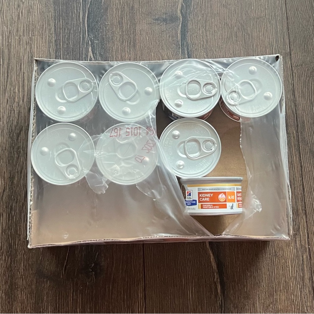 Brand New! case of 20 Hill’s prescription diet 82g Kidney diet -Wet Food